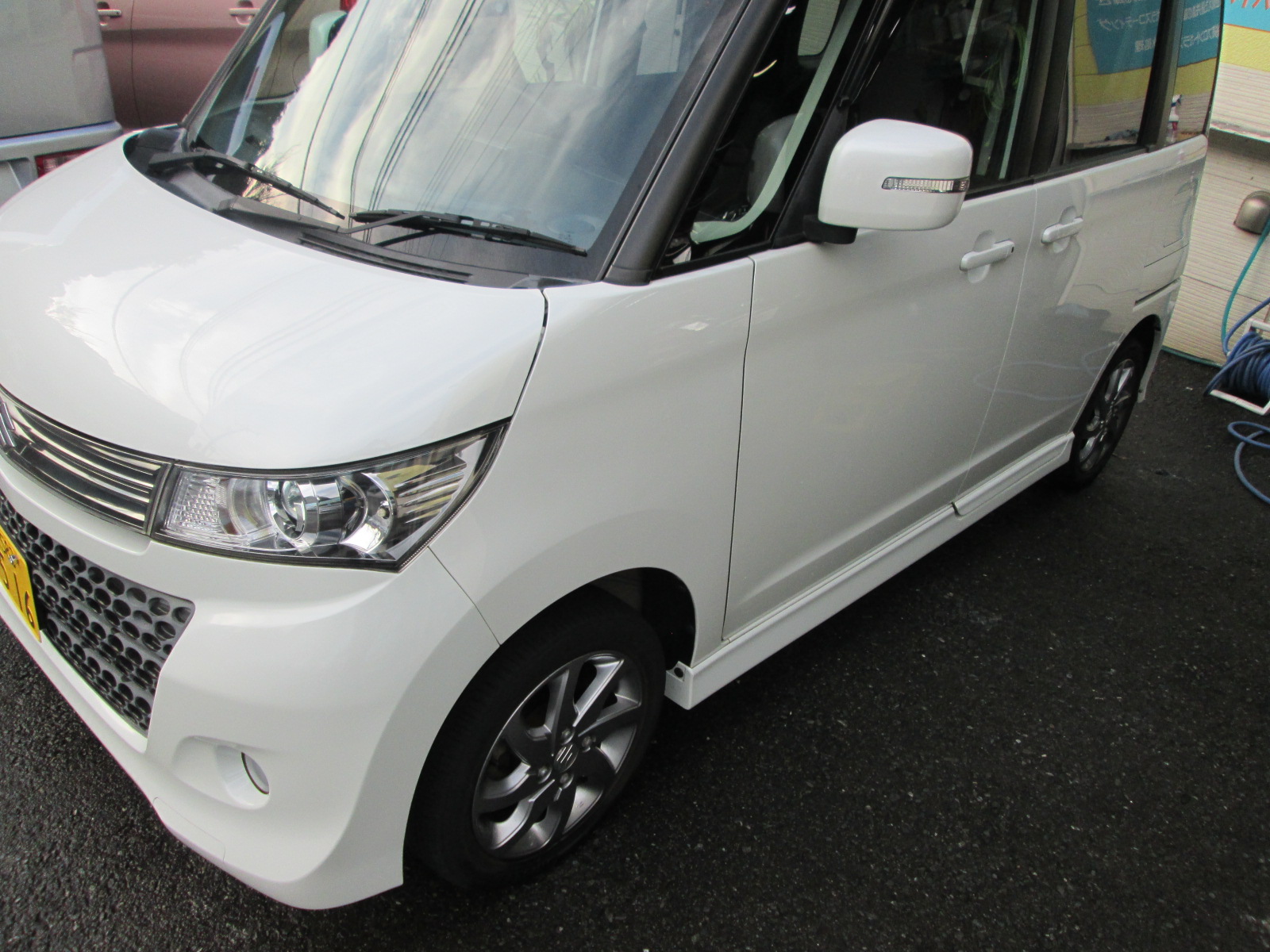 売約済みm M スズキ パレットswリミテッド 低走行 美車 パワスラ 地デジナビ 禁煙車 アクア自動車